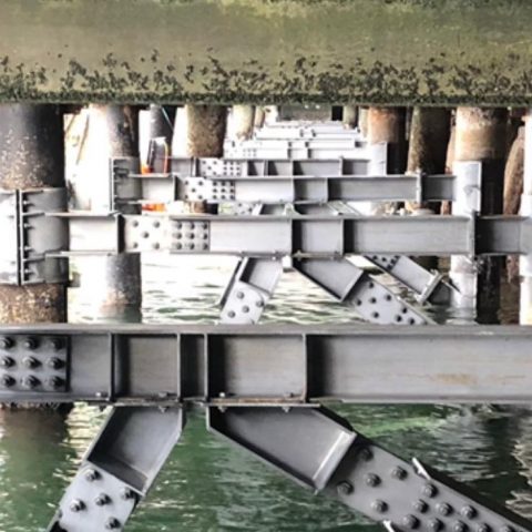 Rothesay Ferry Terminal, Scour Baffle Installation